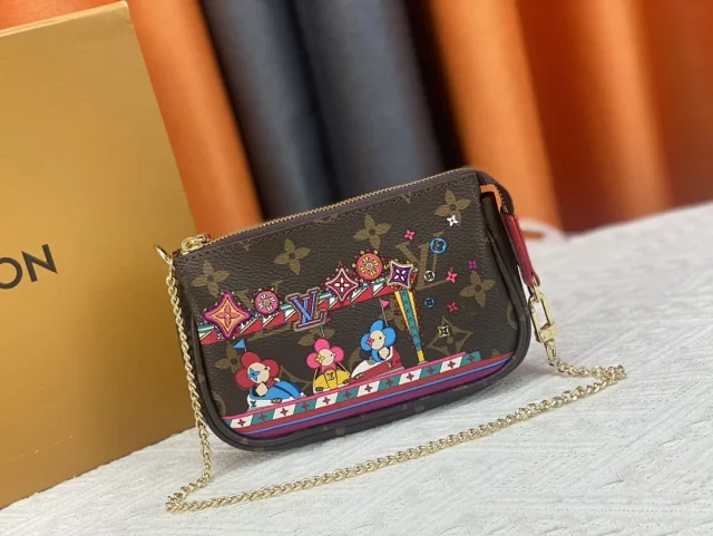 Louis Vuitton Crossbody Bags M80501 Chain-Strap Printed Bag product detail image 3