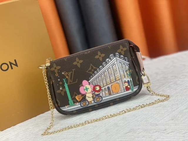 Louis Vuitton Crossbody Bags M80501 Chain-Strap Printed Bag product detail image 5