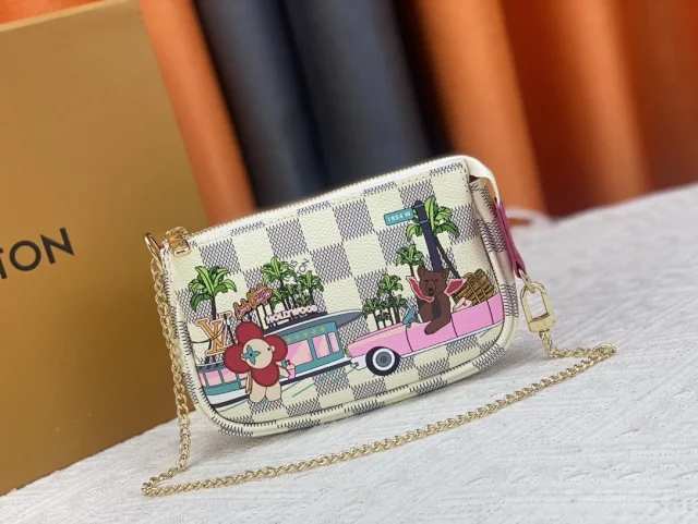 Louis Vuitton Crossbody Bags M80501 Chain-Strap Printed Bag product detail image 8