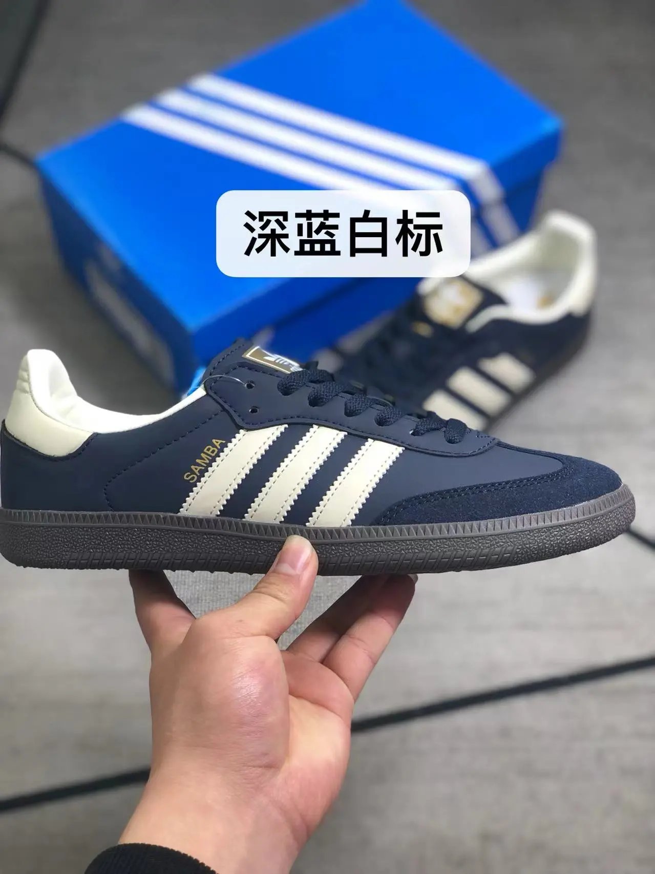 Dark Blue White Logo