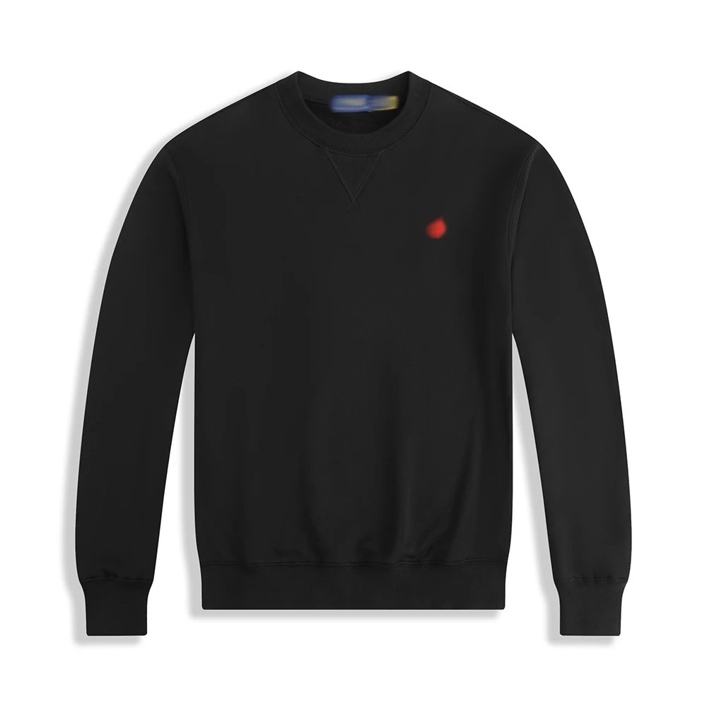 Round neck design with black and red markings