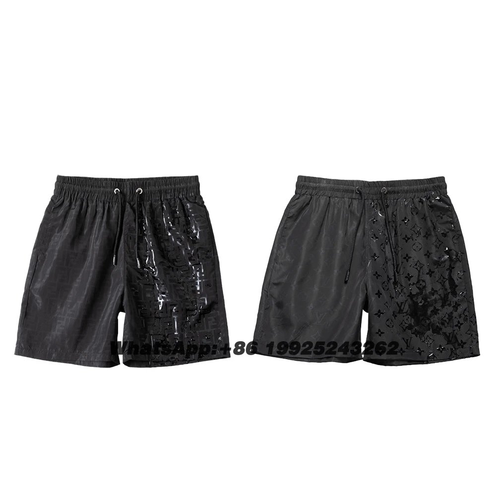 FEN L  Spring Summer New Water-Activated Print Swim Trunks with Inner Mesh