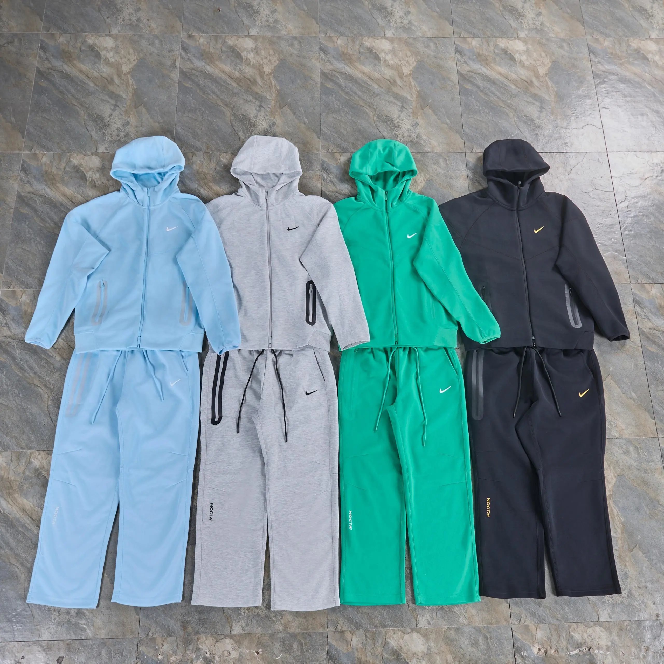 N joint American version sports zipper hooded sports casual jacket pants set