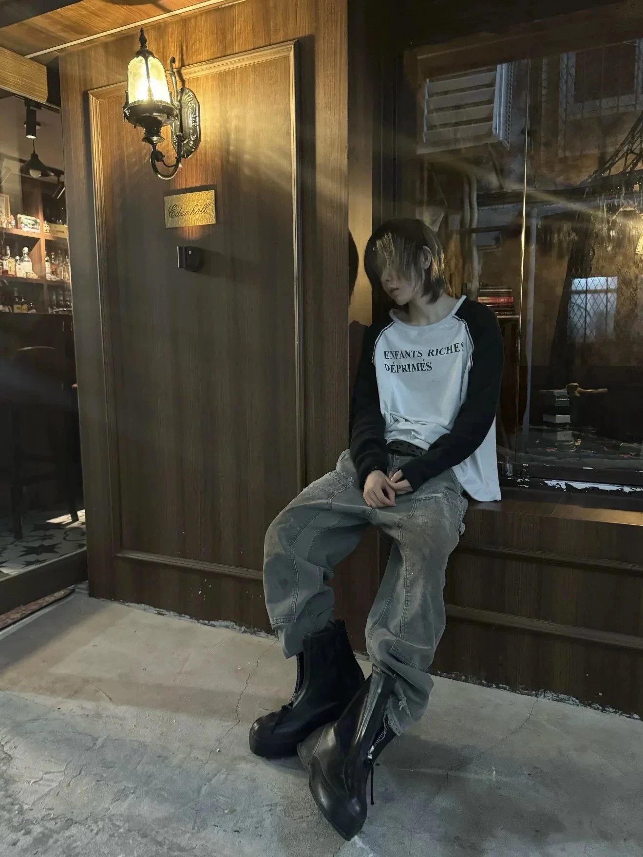 The toughest clearance! ERD Melancholy Rich Second Generation 22fw Waffle Long Sleeve Original Developed and Produced by the Producer
