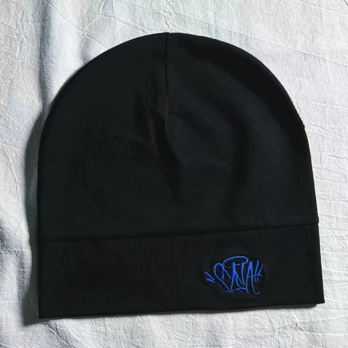 Black Blue Embroidery