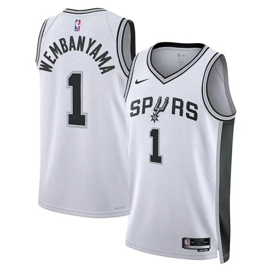 Spurs #1 Wembanyama Jersey