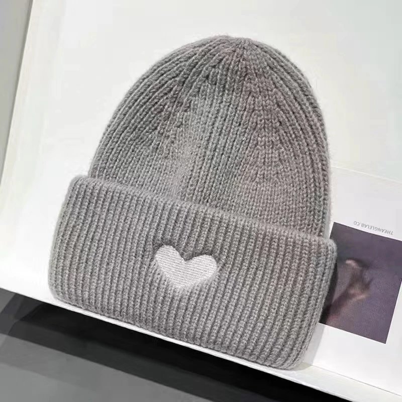 Grey Embroidered Heart