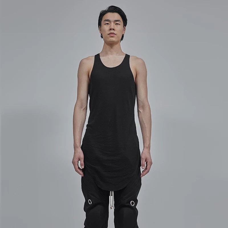 FHDX Pink Elephant Dark RO Style Tank Vest Wool Ultra Thin Inner Fold Tank Top