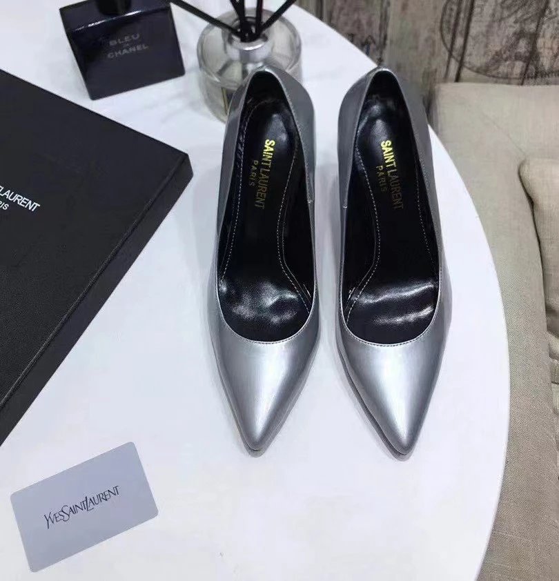 Silver Leather Upper