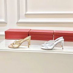 High version Rene Caovill@RC Water Diamond Open toed Sandals with Thin Heels and Crystal Strap, Cool Slippers with Back Air Fairy Style Pendant High Heels 2024 New Water Diamond Open toed Sandals with Thin Heels and Crystal Strap, Cool Slippers with Back Air Fairy Style High Heels RC Women's Shoes 2024 New Versatile One Step Stepping Open toed High Heels Slippers, Free Shipping in Stock