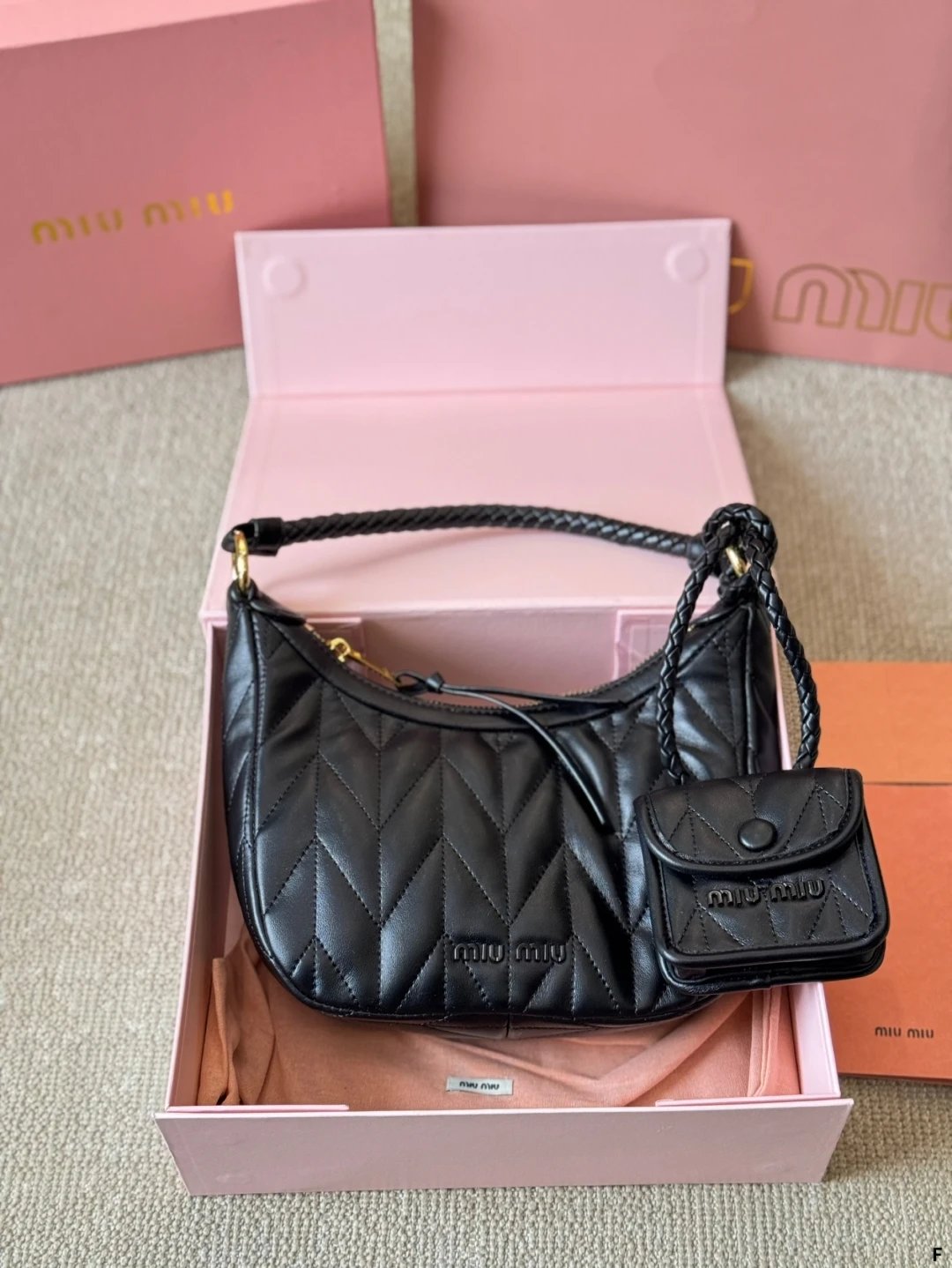 Miu Miu Bowler Bag Brown Leather Handbag - 35