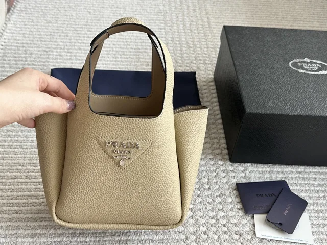 Prada Crossbody Bags Triangle-shaped bag with detachable zip pouch product detail image 16