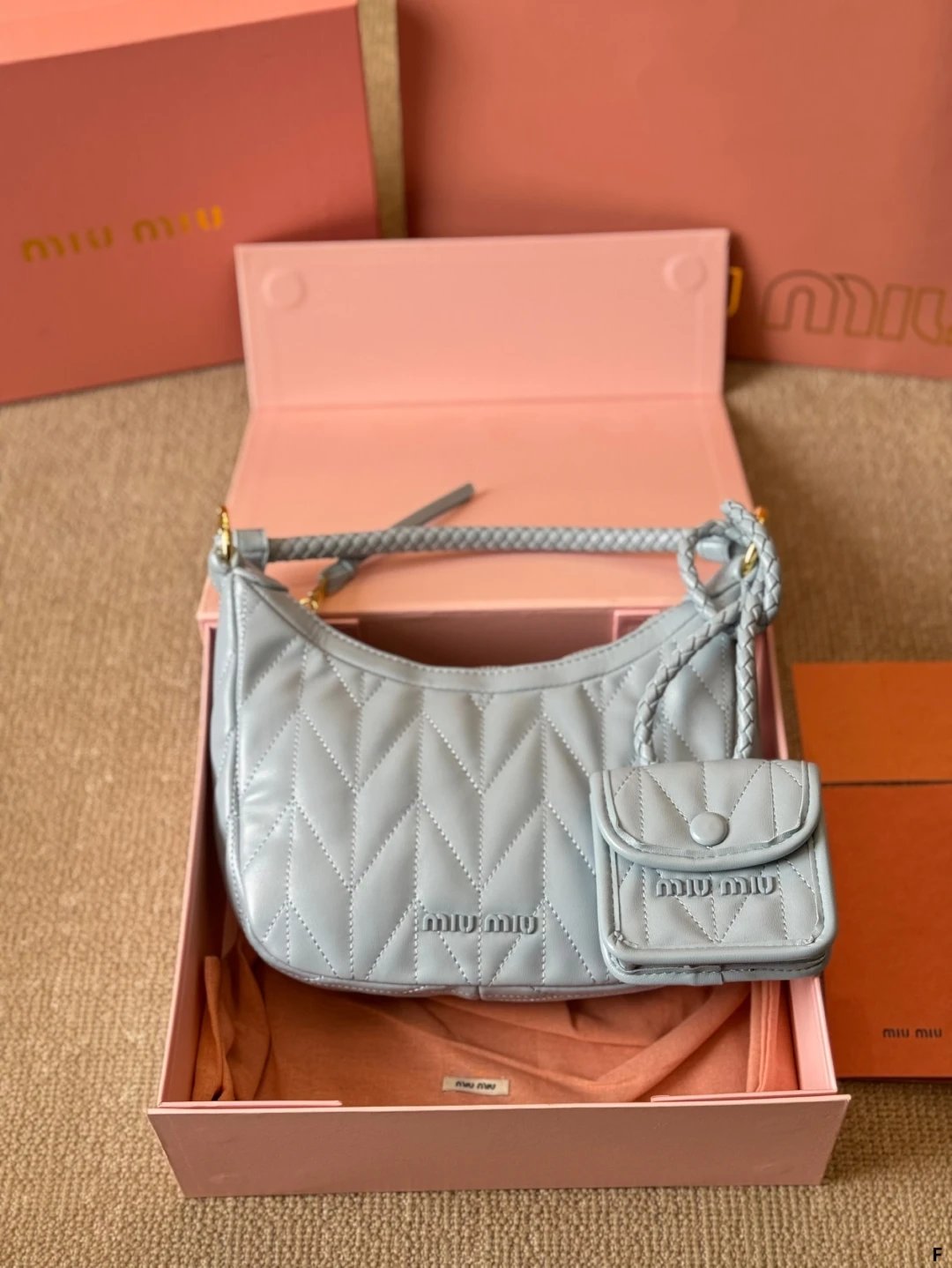 Miu Miu Bowler Bag Brown Leather Handbag - 33