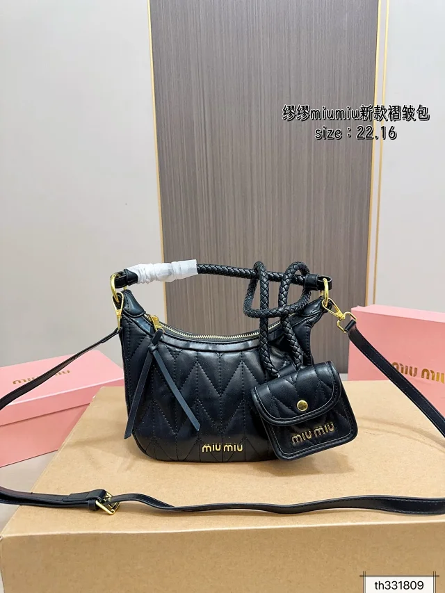 Miu Handbags Logo-Embossed Zip-Top Handbag product detail image 30