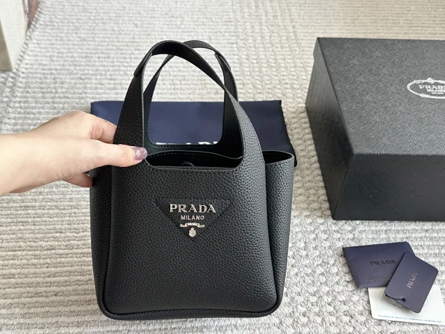 Prada Crossbody Bags Triangle-shaped bag with detachable zip pouch product detail image 17
