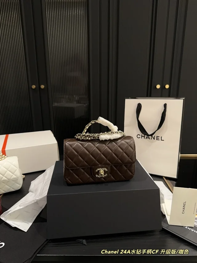 Chanel Handbags Quilted Top-Handle Chain-Strap Bag product detail image 34