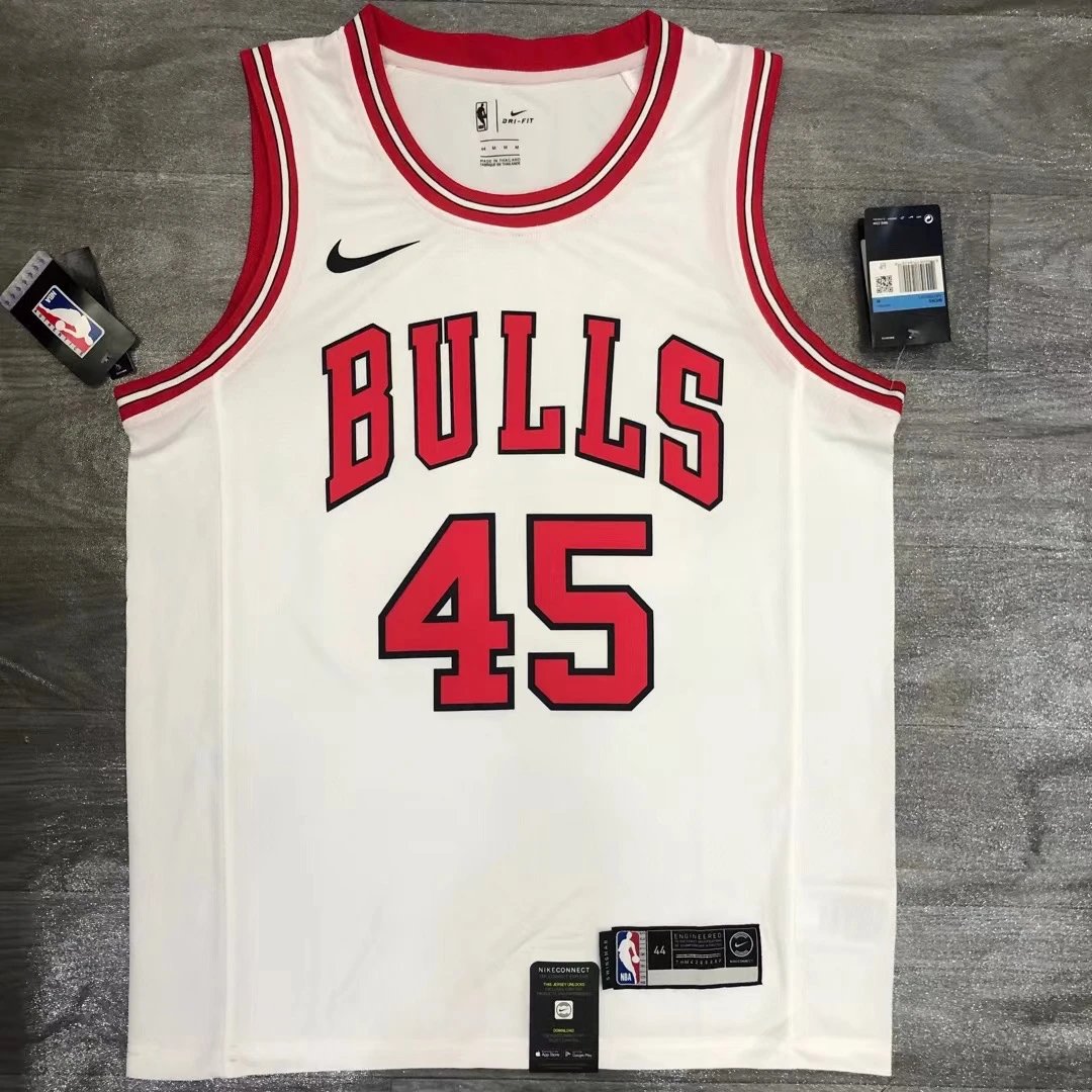 Bulls White-45 Jordan