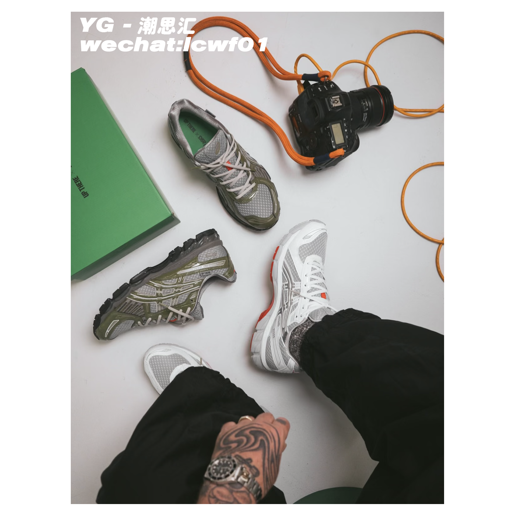 『YG&ASICS』 🏃 UP THERE collaboration GEL Kayano 12.1 Natsukashii series Arthur Shi trendy comfortable versatile couple retro low top running shoes anti slip wear-resistant breathable outdoor casual shoes gray/light gray green 1203A869