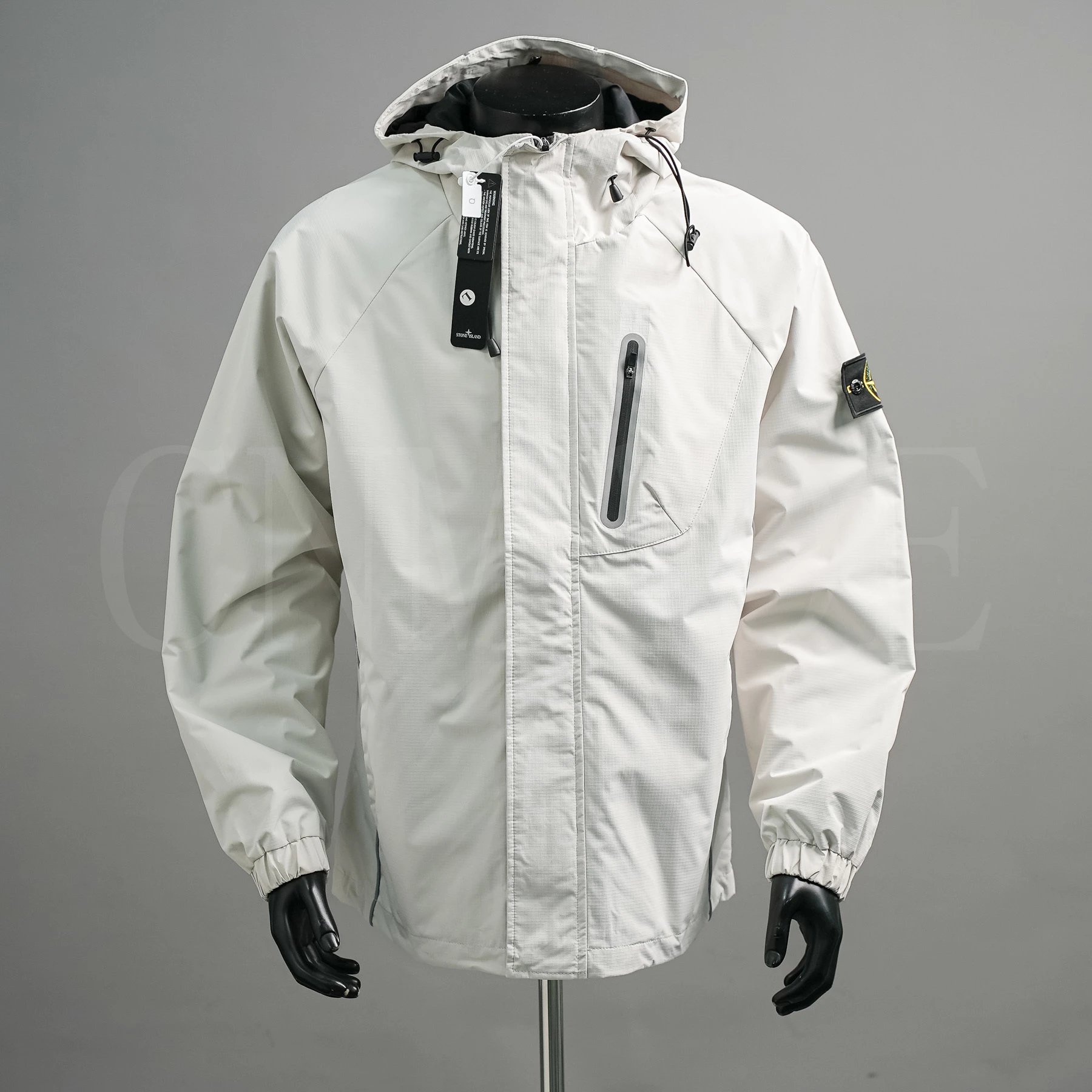 岛连帽反光冲锋衣外套