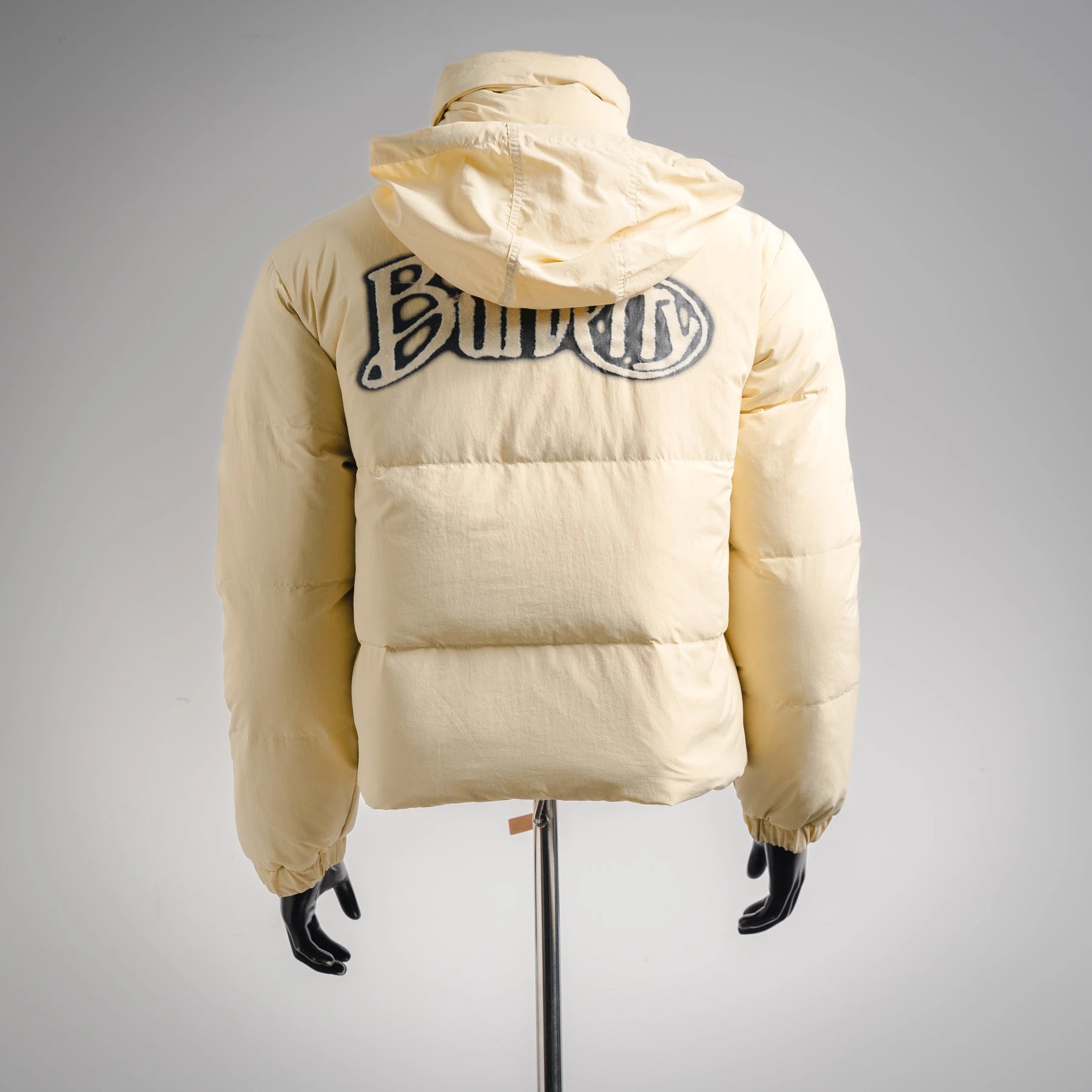 BR斜格纹双面穿羽绒服