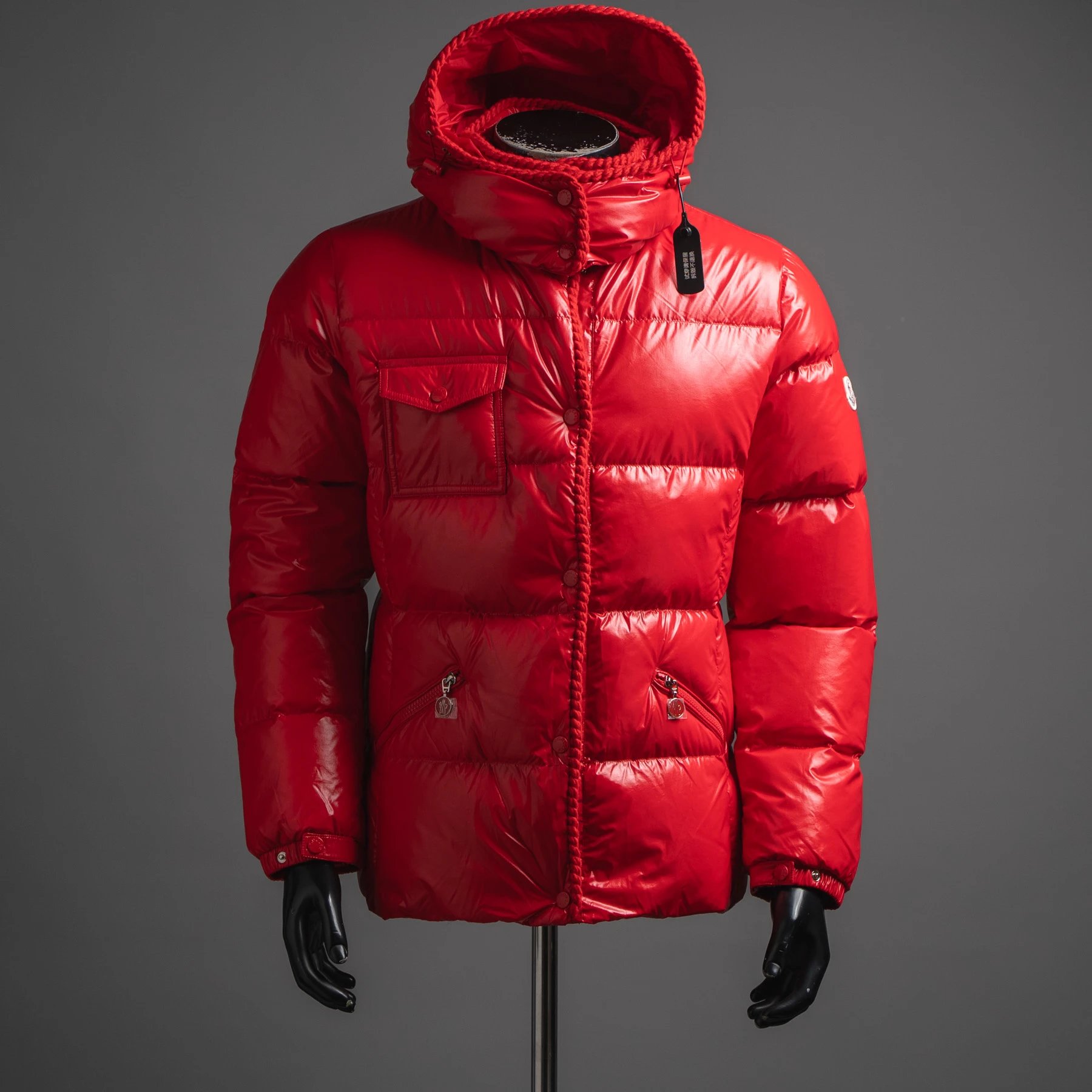 MC M0ncler女士针织捆边收腰羽绒服