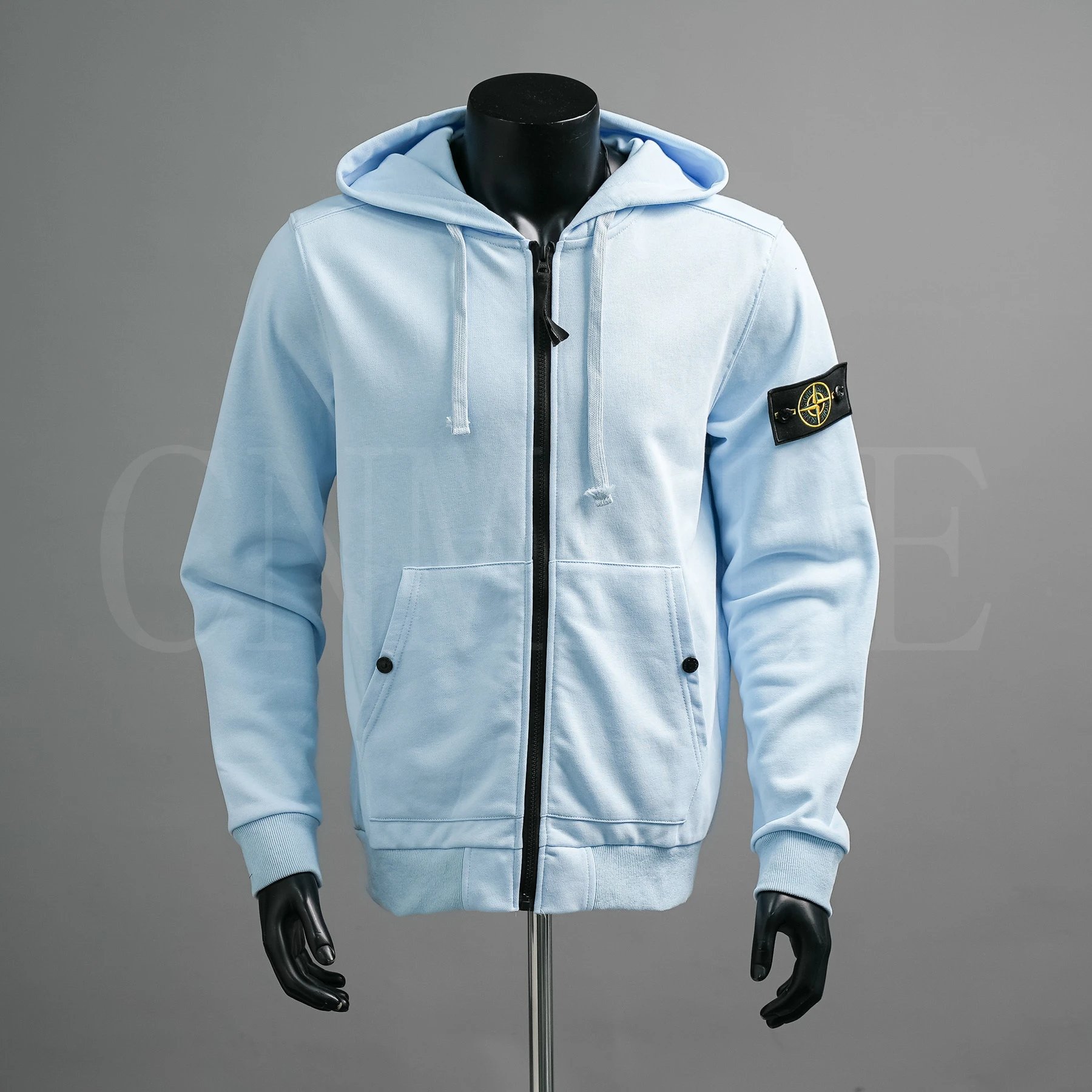 岛连帽开衫拉链卫衣宽松