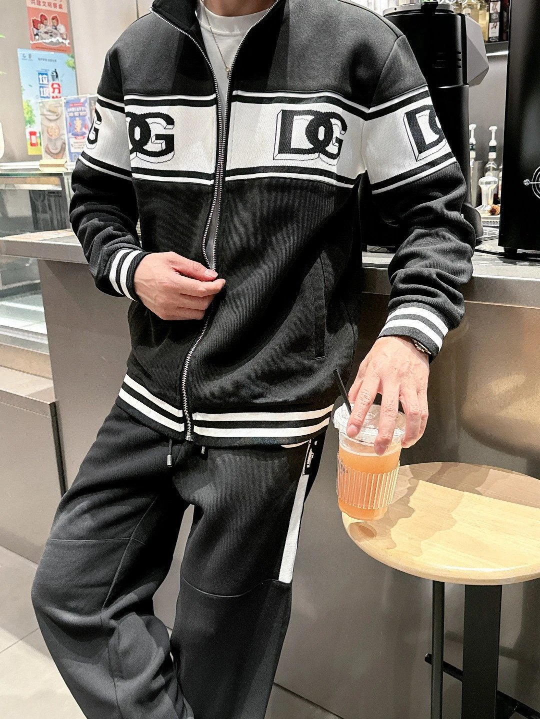 Dior Tracksuits Zip-up jacket and jogger set — 36