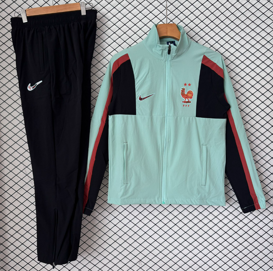 Adidas Tracksuits Football training tracksuit with zip-up jacket and tapered pants — 2027 French Suit