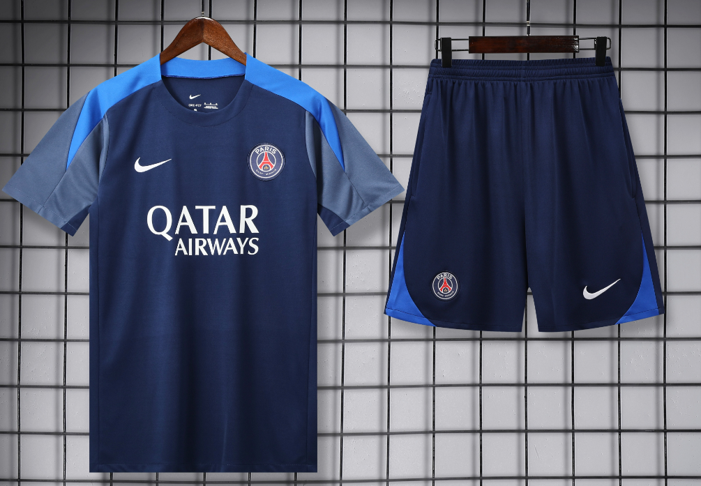 Adidas Football Jerseys Club training shirt and shorts set — 25-26 Paris Deep Blue*Top quality