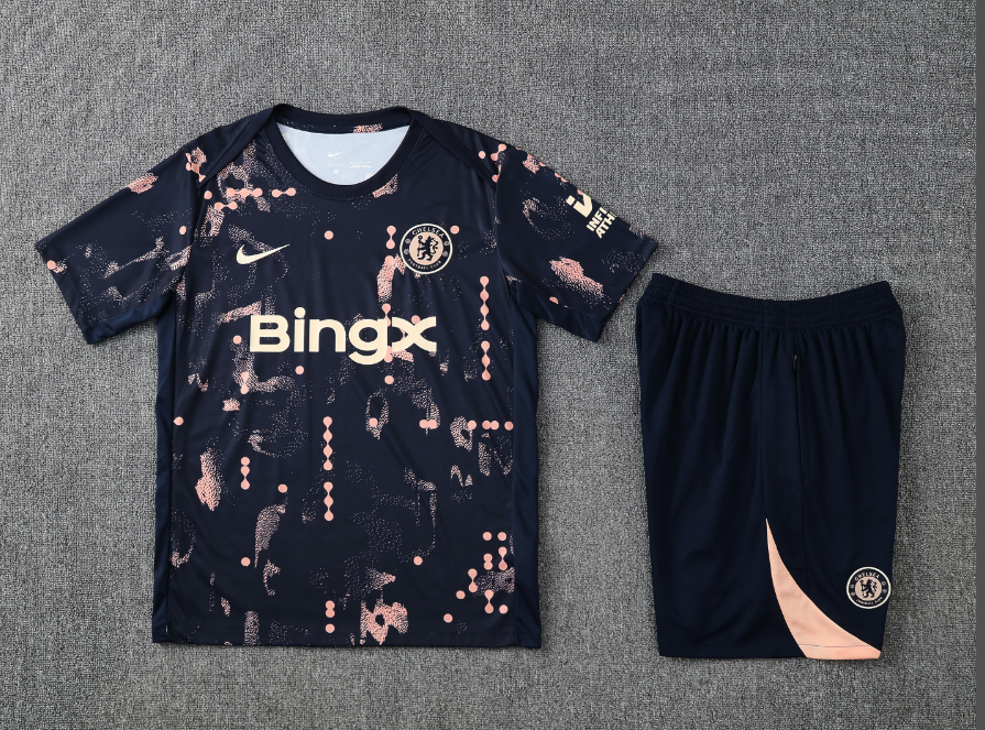 Adidas Football Jerseys Club training shirt and shorts set — 25-26 Chelsea Dark Blue*Top quality