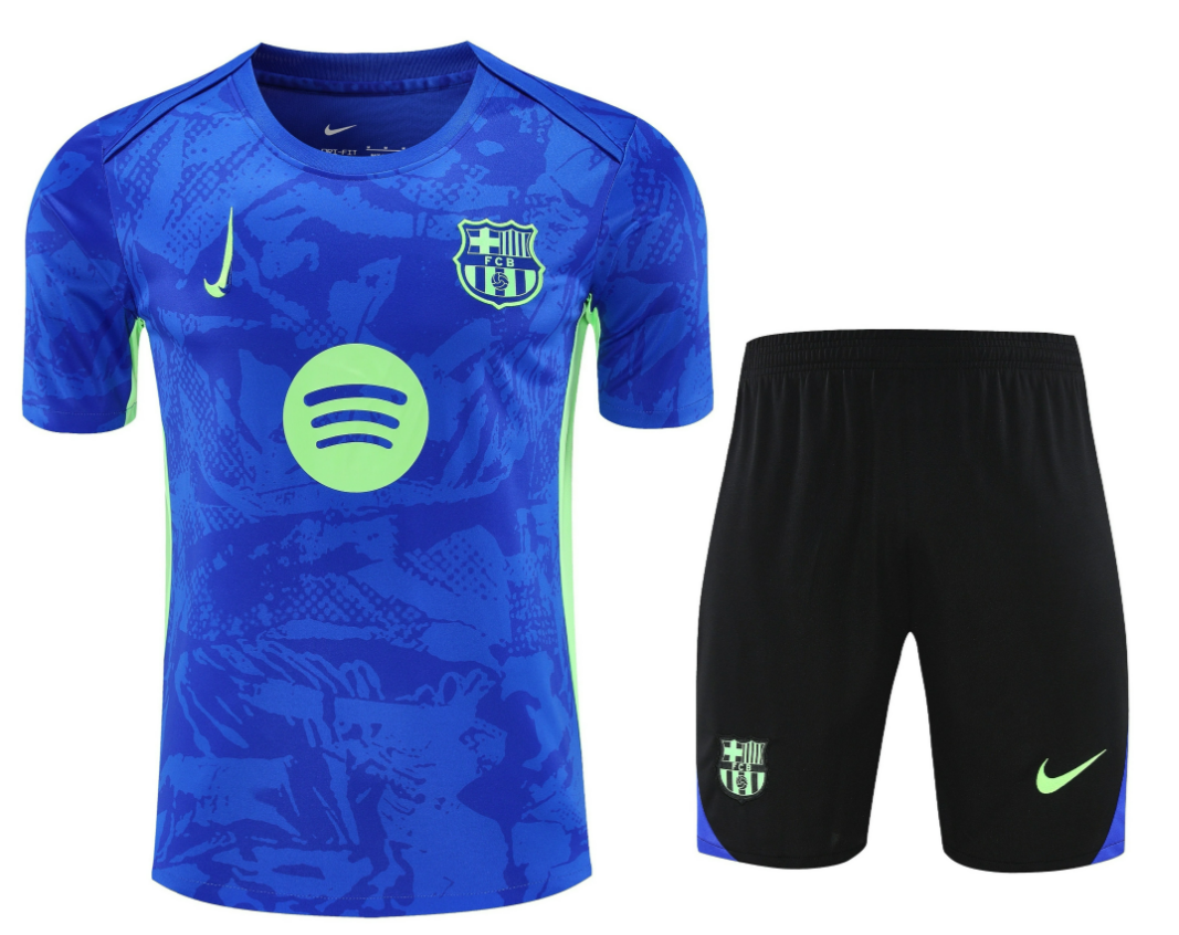 Adidas Football Jerseys Club training shirt and shorts set — 25-26 Barcelona Blue*Top quality