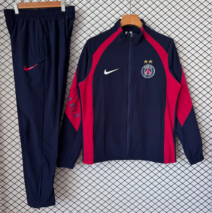 Adidas Tracksuits Football training tracksuit with zip-up jacket and tapered pants — 2027 Paris spell red suit