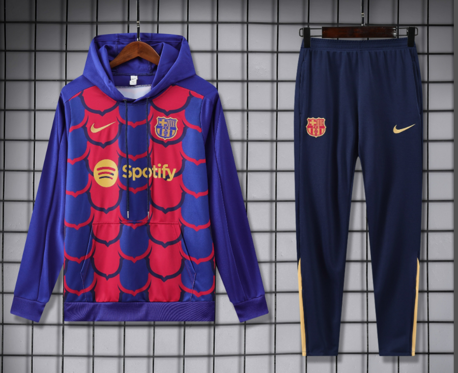 Adidas Tracksuits Football Club Hooded Tracksuit — 2425 Barcelona Purple