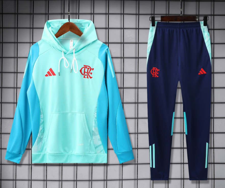 Adidas Tracksuits Football Club Hooded Tracksuit — 2526 flamengo green