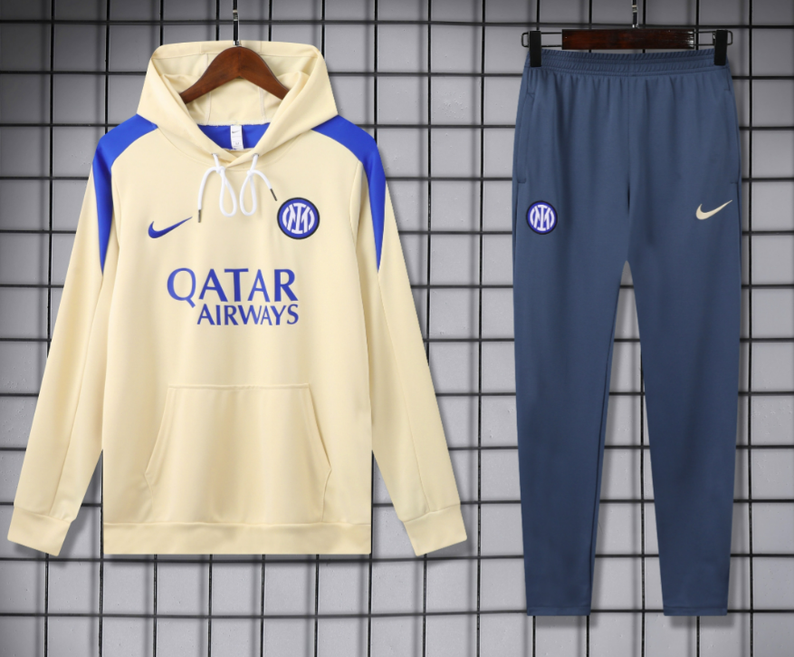 Adidas Tracksuits Football Club Hooded Tracksuit — 2425 Inter nahuang