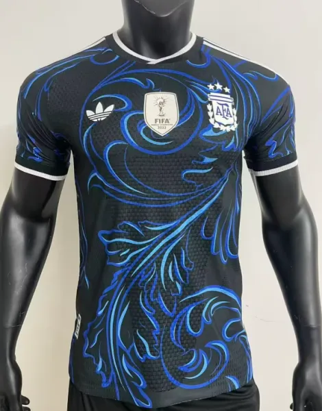 Adidas Argentina 2022 FIFA World Cup Third Jersey Black / Blue - 1