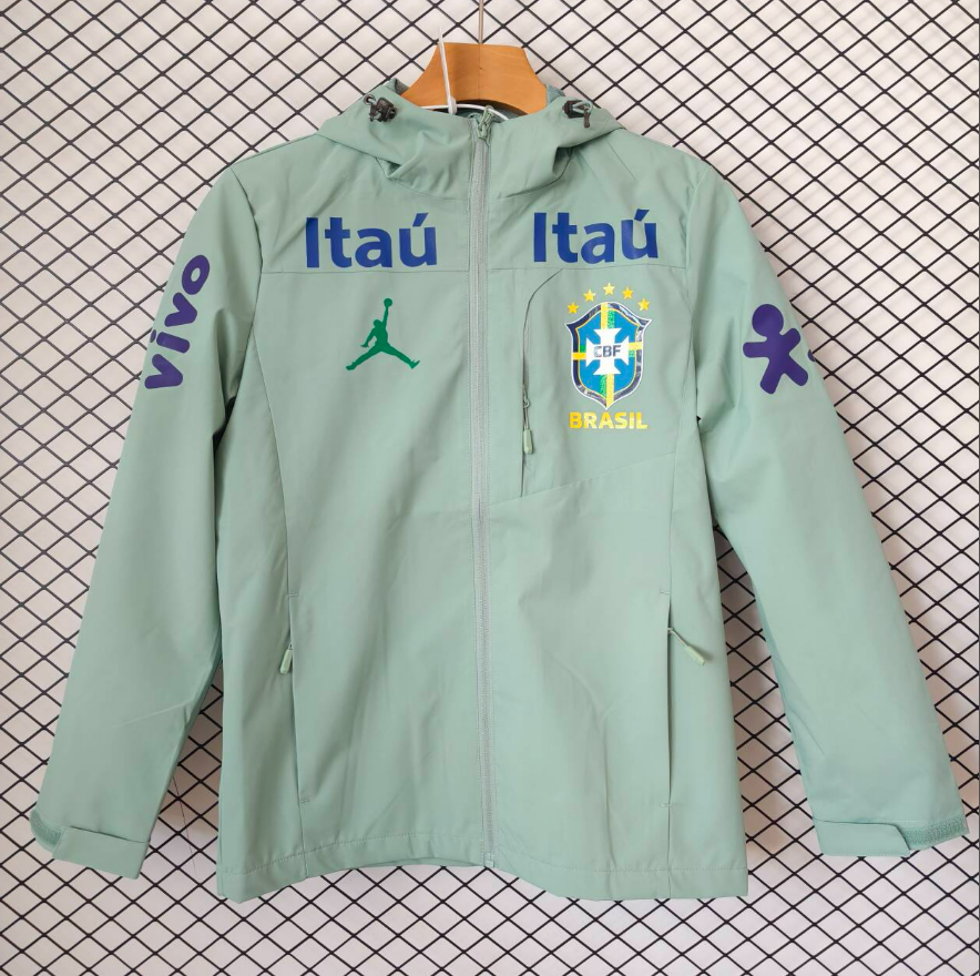 Adidas Tracksuits Football training tracksuit with zip-up jacket and tapered pants — 26 Joe Green Brazilian Hooded