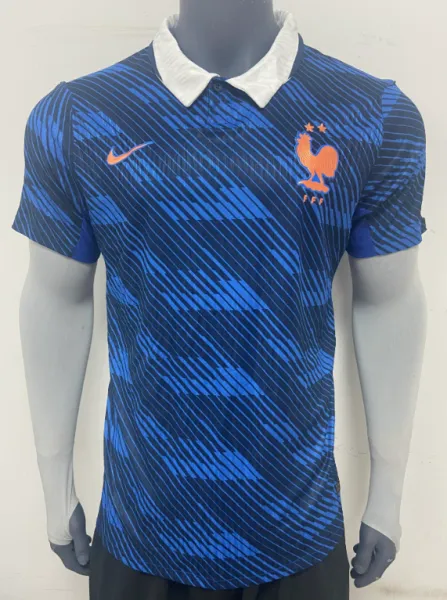 Nike France National Team 2024 Training Polo Blue Polo Shirt - 1