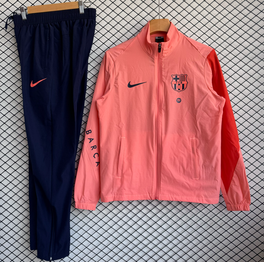 Adidas Tracksuits Football training tracksuit with zip-up jacket and tapered pants — 26 Barcelona orange red suit