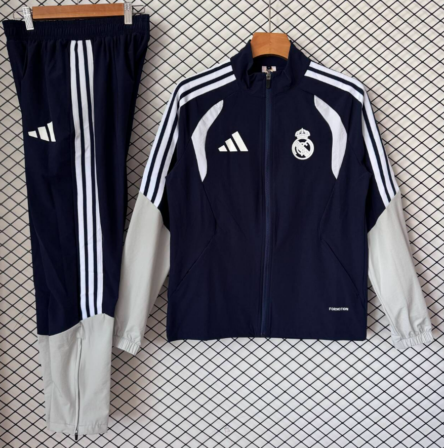 Adidas Tracksuits Football training tracksuit with zip-up jacket and tapered pants — 2027 Real Madrid kit