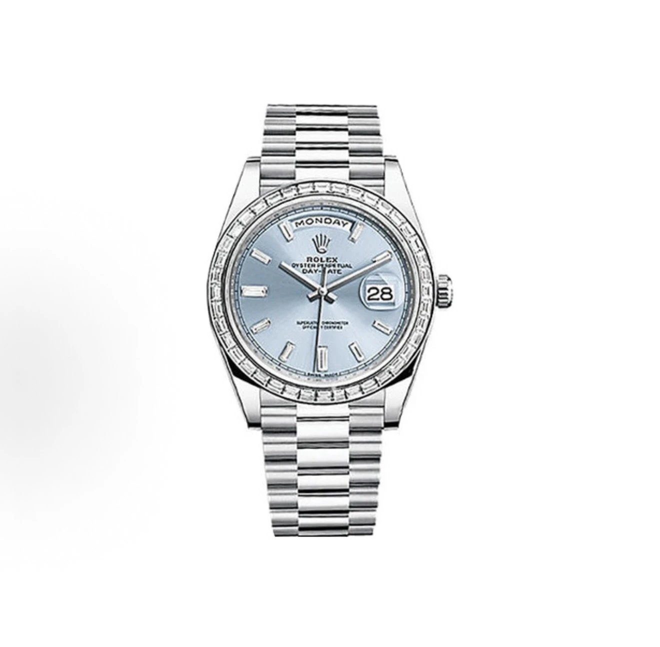 Rolex Day-Date Watch - Blue Dial-011111