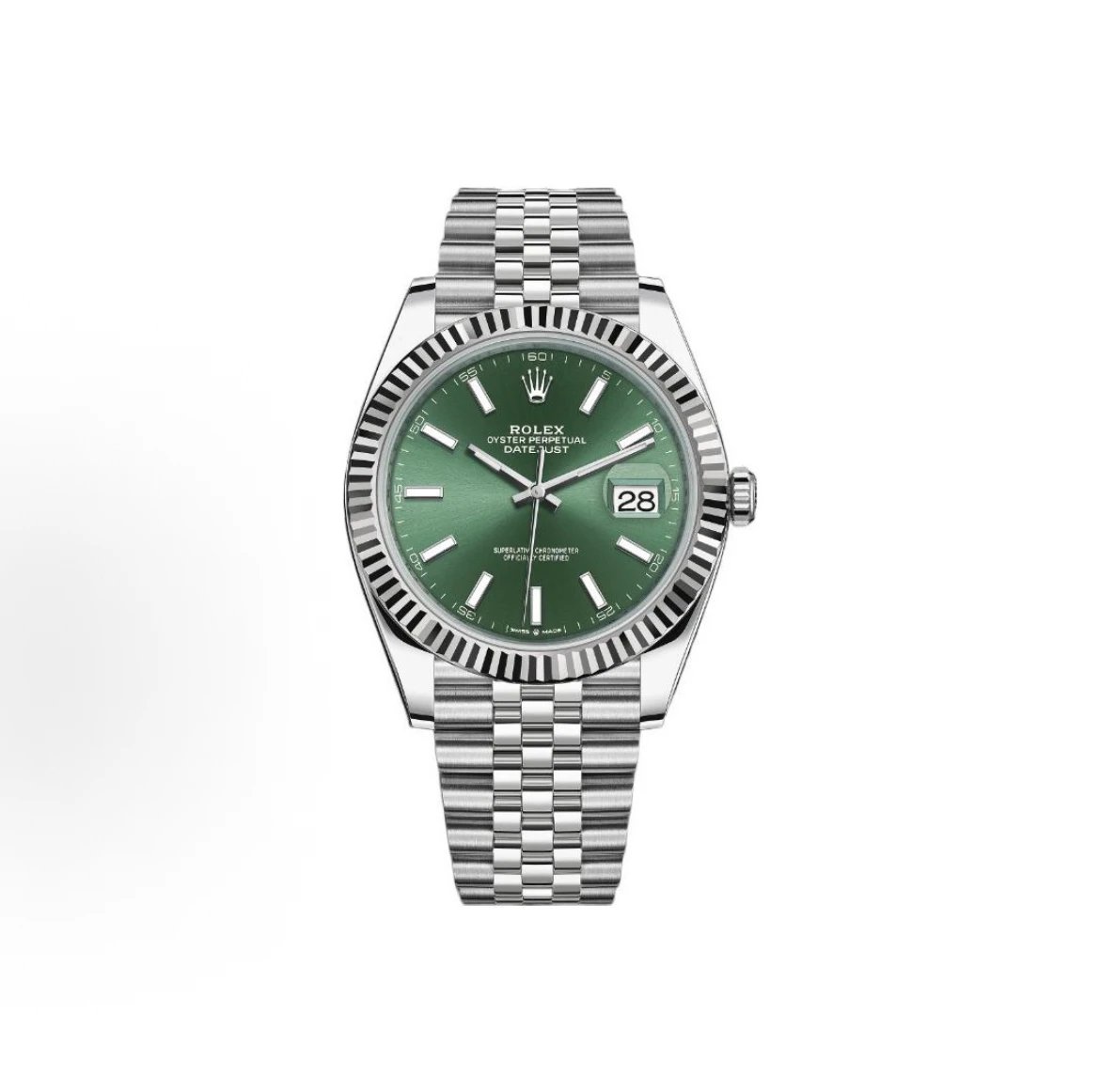 Rolex Oyster Perpetual Datejust Watch - Green Dial-009937