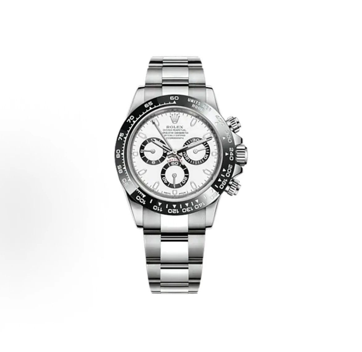 Rolex Cosmograph Daytona Watch - White Dial-010199