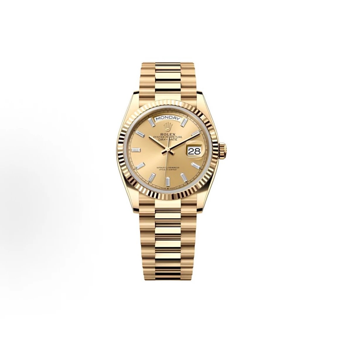 Rolex Day-Date Watch - Gold Dial-010399