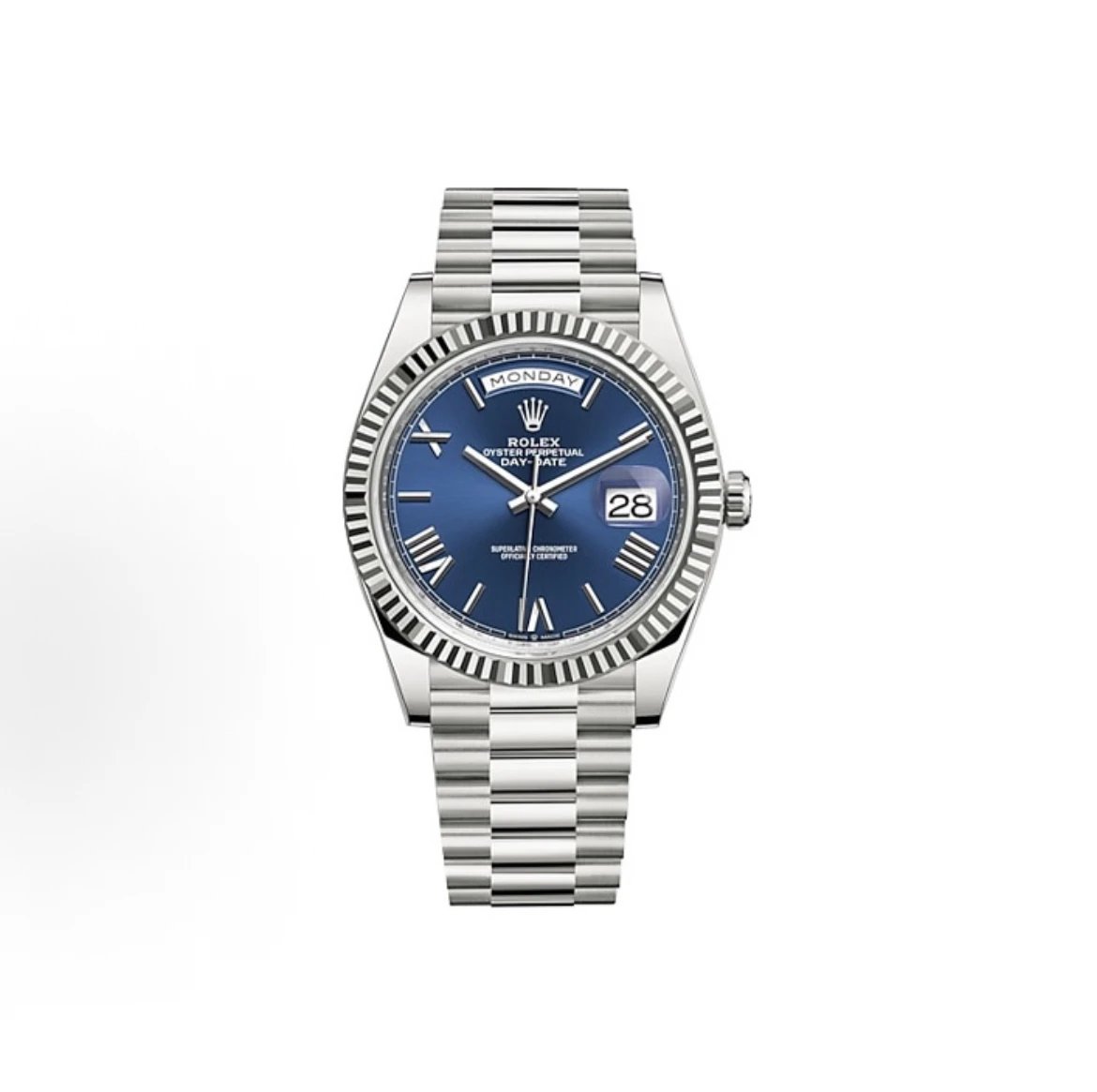 Rolex Oyster Perpetual Day-Date Watch - Blue Dial-010507