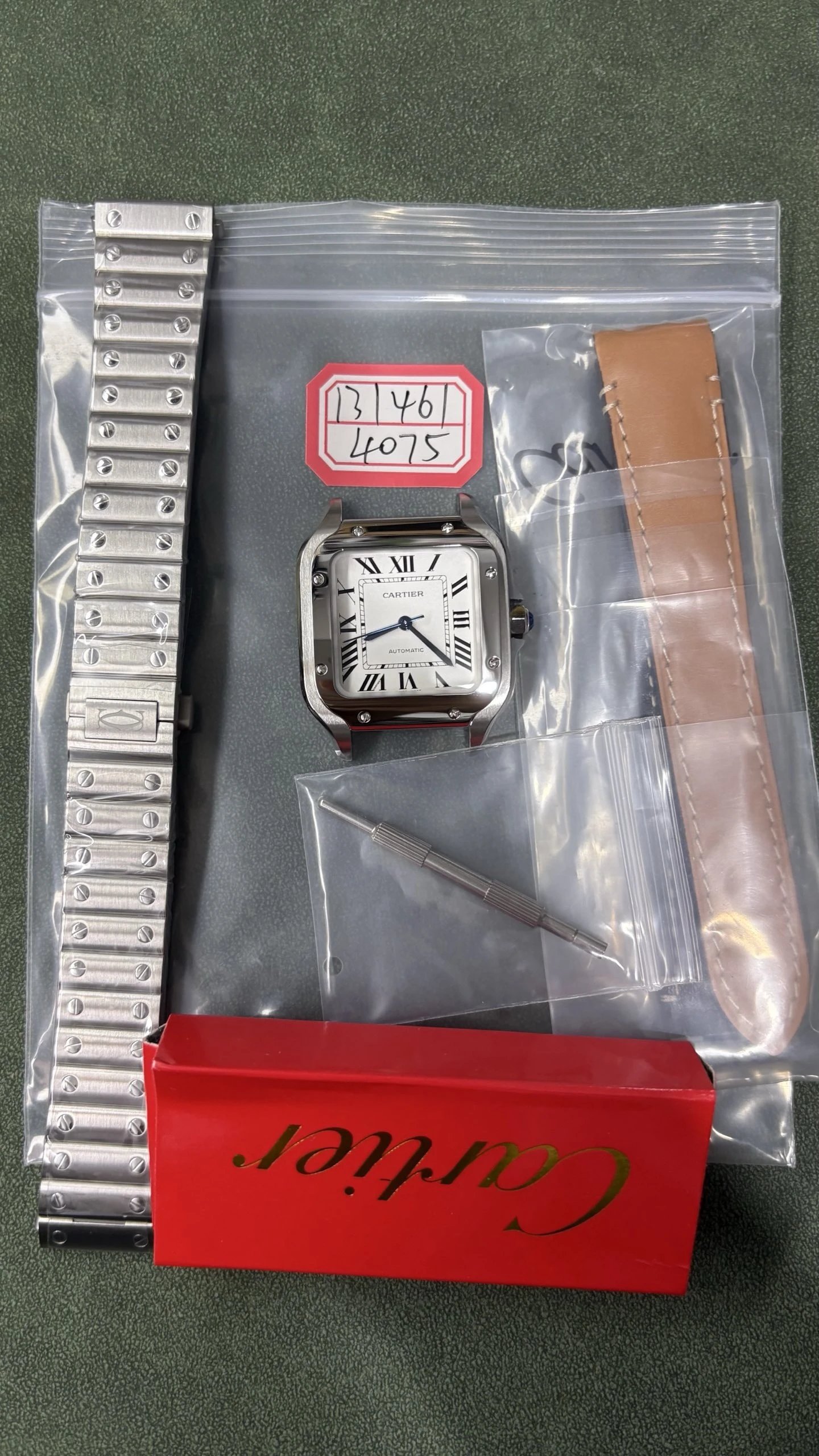 Cartier Santos de Cartier Watch - White Dial-010858