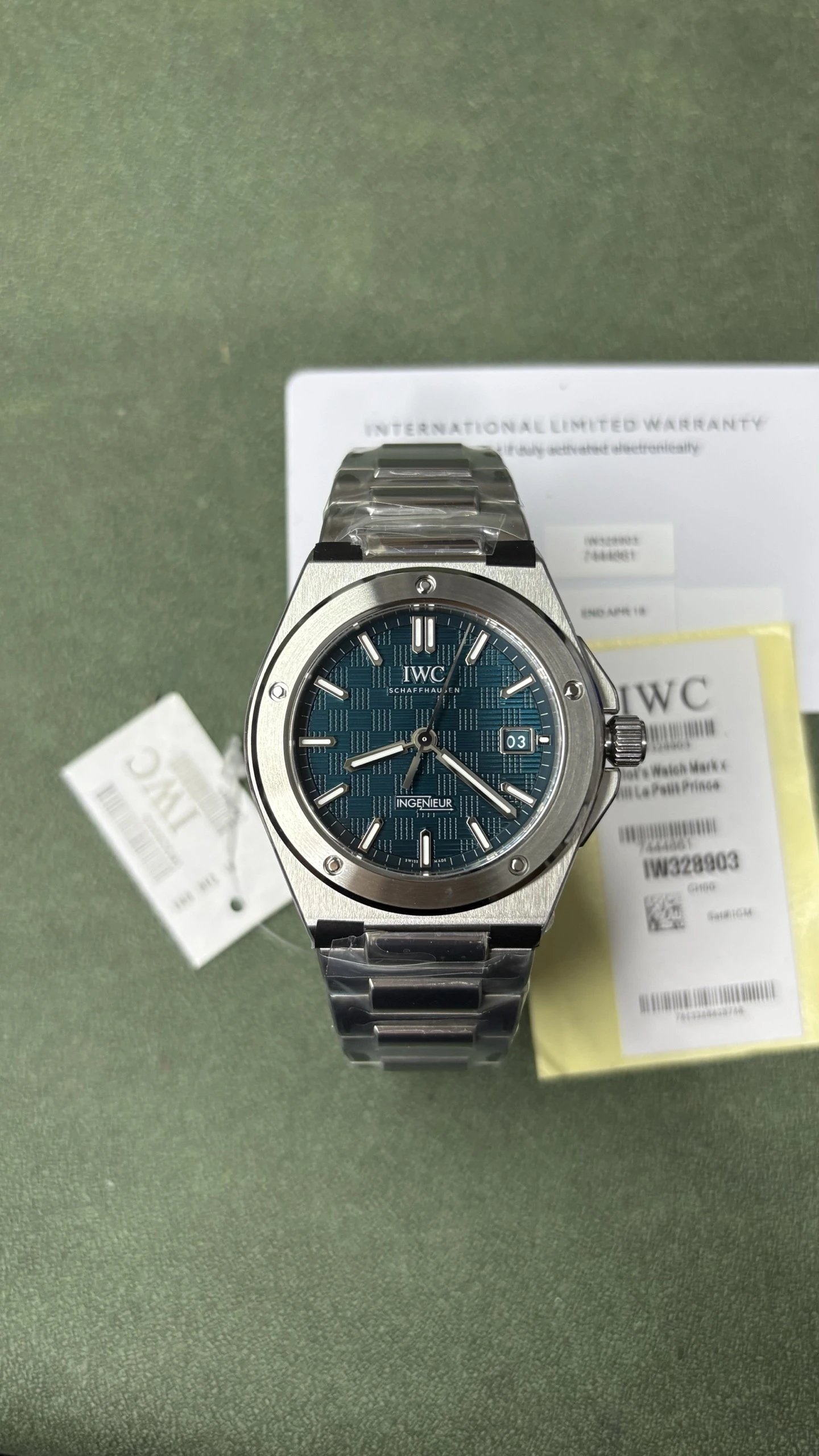 IWC Pilot's Watch Mark XX Watch - Blue Dial-010802