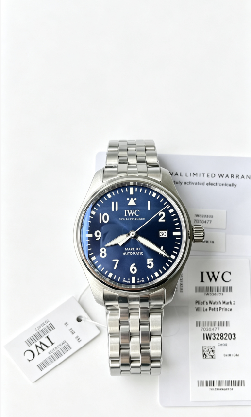 IWC Pilot's Watch Mark XX Watch - Blue Dial-010849