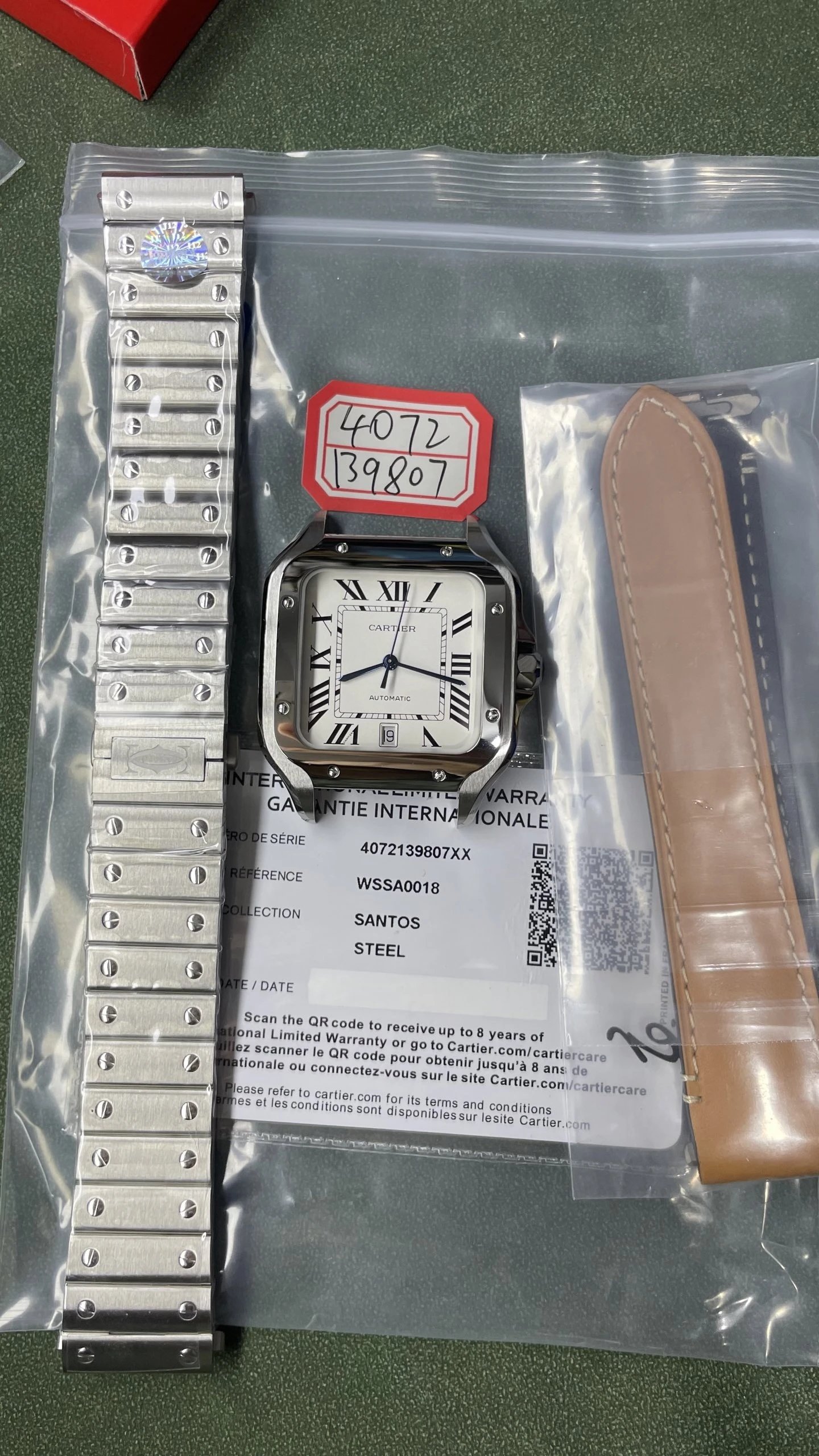 Cartier Santos Watch - White Dial-011248