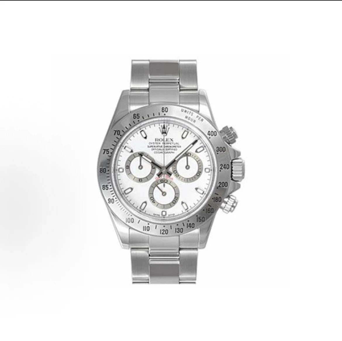 Rolex Cosmograph Daytona Watch - White Dial-010456